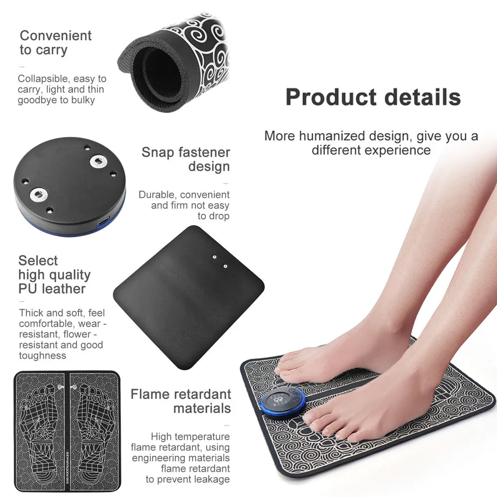 USB Electric Foot and Leg Massager Pad